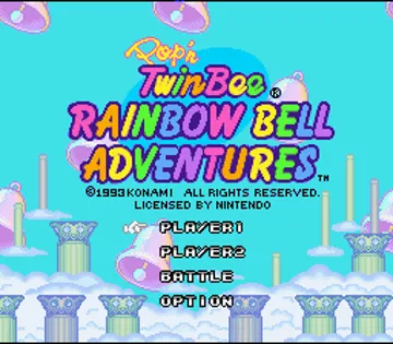 TwinBee - Rainbow Bell Adventure (Japan) screen shot title